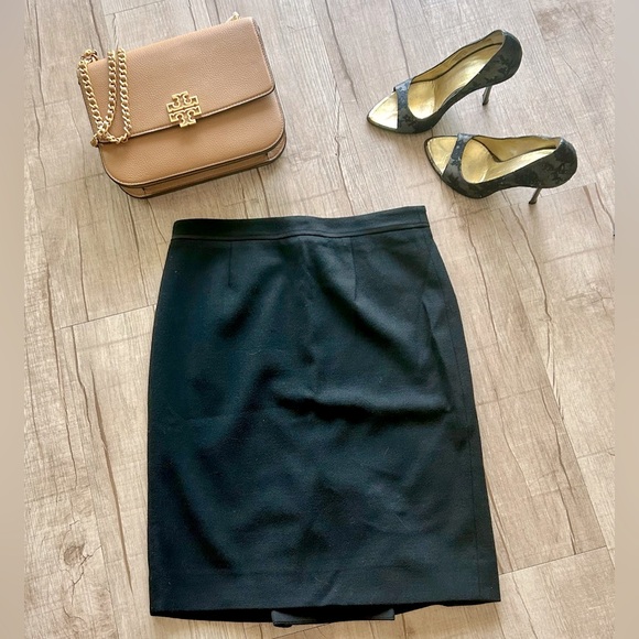 Tory Burch Ulisse Wool Crepe Pencil Skirt, size 0 - Picture 1 of 15